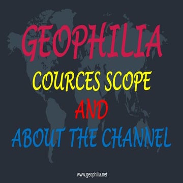 مقدمة وتعريف قناة جيوفيليا ونبذة قصيرة عن علم الجيولوجيا 