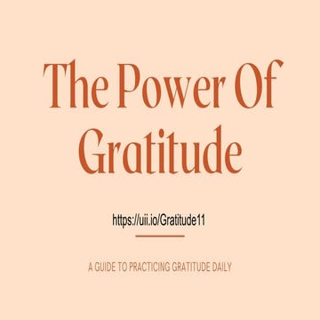 The Power Of Gratitude - Oprah Winfrey Speech | PDF