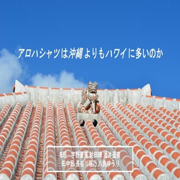 アロハシャツは沖縄よりもハワイに多いのか？