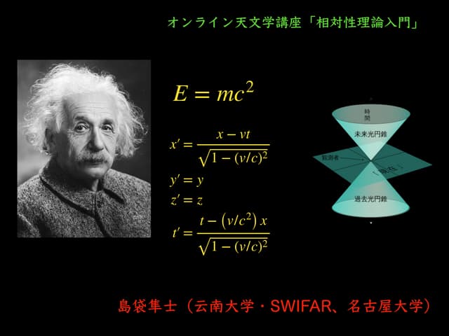 ミンコフスキー空間と特殊相対性 相対性理論入門 | PPT