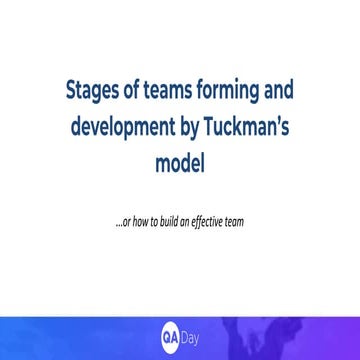 РАМЕЛЛА БАСЕНКО «Етапи становлення і розвитку команди за моделлю Такмана»   Q...