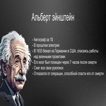 Albert Einstein. Biography. Life. In Russian lang. | PPT