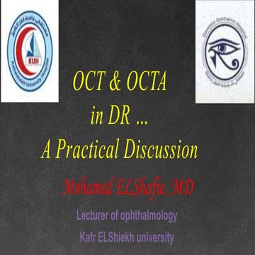 OCT and OCTA in DR practical discussions