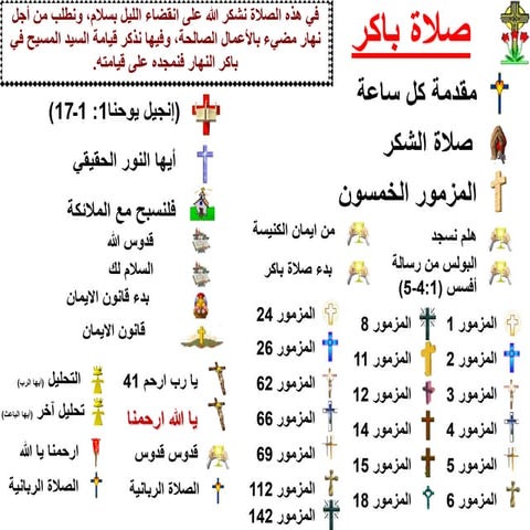 صلاة النوم المبارك من الأجبية المقدسة 12 | PPT