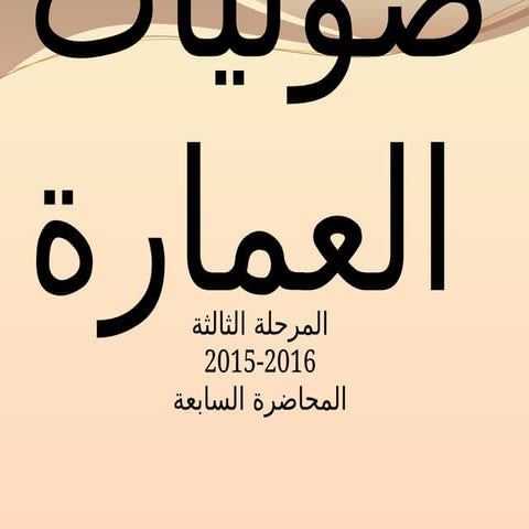 ي كفاءة التصميم  شرح اهميه صوتيات العمارة.pptx