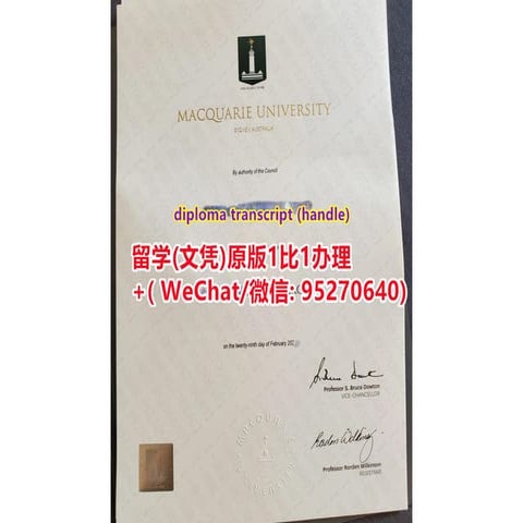 一比一原版(MQU毕业证学位证成绩单文凭)如何办理 | PPTX