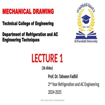 Mechanical and Engineering Drawing with AutoCAD | PPTX
