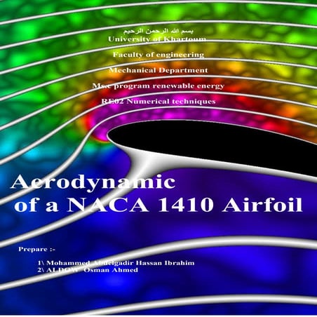 تقرير عن التحليل الديناميكي لتدفق الهواء حول جناح.pdf