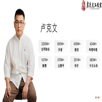 卢克文工作室（调研）.pptx卢克文工作室（调研）.pptx卢克文工作室（调研） | PPTX