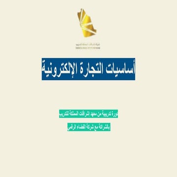 أساسيات التجارة الإلكترونية .pdf حقيبةتدريبيى