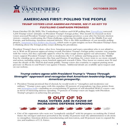 Опитування виборців президента США Дональда Трампа