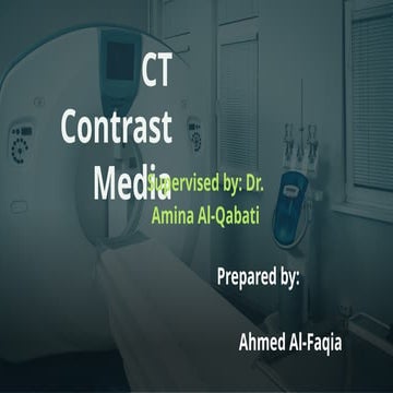 CT contrast media are pharmaceutical substances administered to ...
