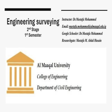 Comprehensive Engineering Surveying Course for Civil Engineering ...