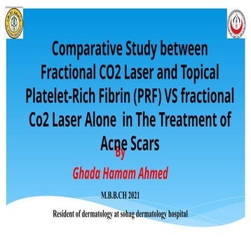 Comparative Study of Fractional CO2 Laser with Topical PRF vs Laser ...