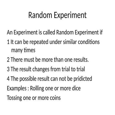 Random Experiment in Quantitative methods.pptx