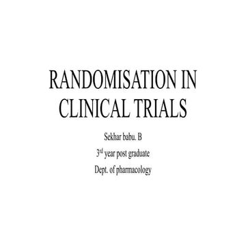 Randomisation