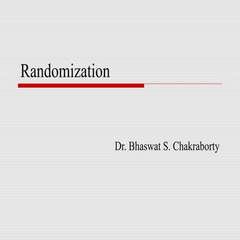 Randomization 
