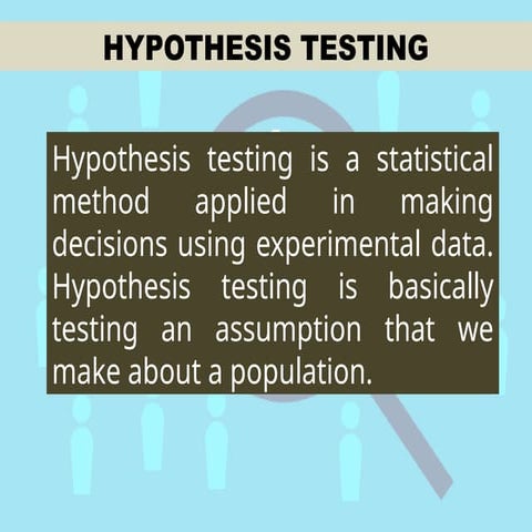 Hypothesis testing | PPTX