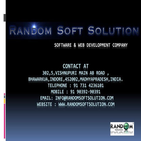 Web Development Company - Random Soft Solution