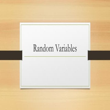 Statistics and Probability: Random Variables.pptx