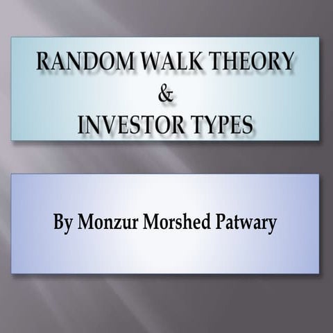 Random walk theory