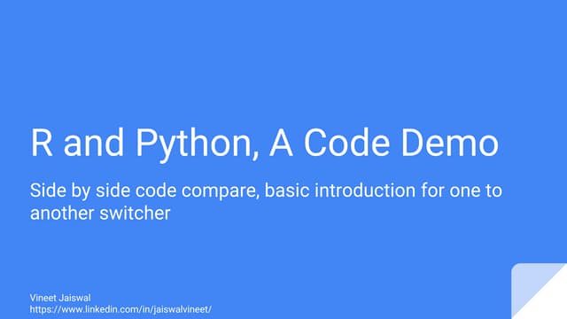 Python for R Users