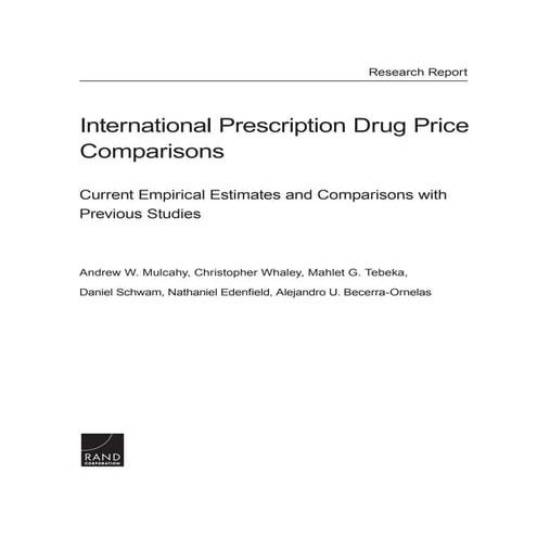 Prescription drug prices in U.S. more than 2.5 times higher than in other cou...