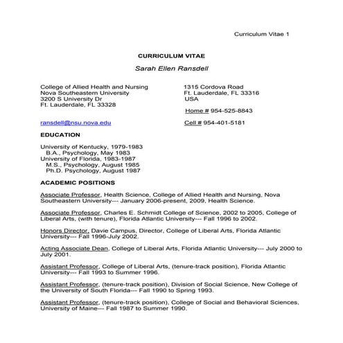 Randsellresume Links