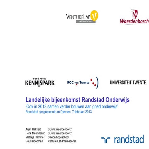 Presentatie Randstad