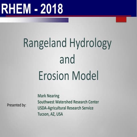 Rangeland hydrology | PPTX