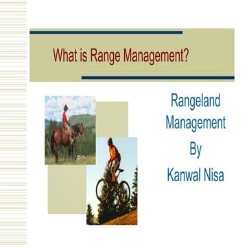 Range Management.rangeland management pasteur concept | PPTX