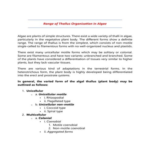 ALGAE - THALLUS ORGANIZATION.pptx