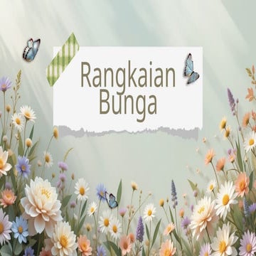 Merangkai bunga / flower arrangement | PPTX
