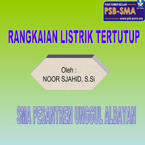 Rangkaian listrik tertutup baru