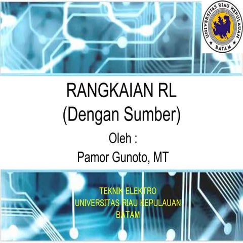 Rangkaian RL dengan sumber