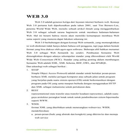 Rangkuman web 3.0 - zaqi