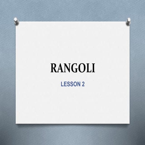 Rangoli 3rd quarter | PPTX