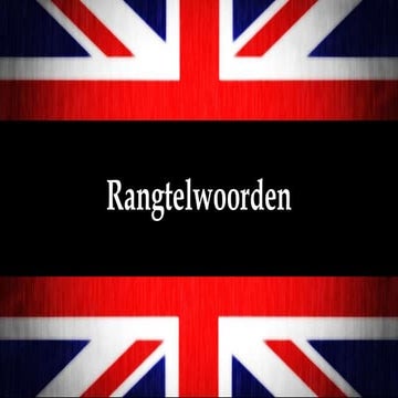 Rangtelwoorden