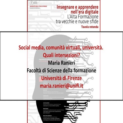 I social network nell'educazione maria ranieri stefania manca | PPT