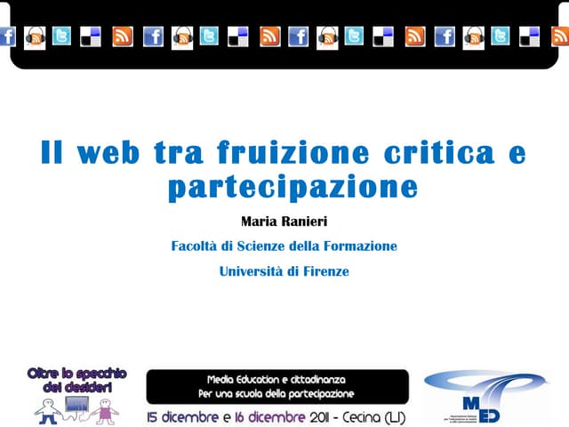 Il web tra fruizione critica e partecipazione