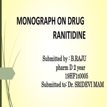 Ranitidine drug 