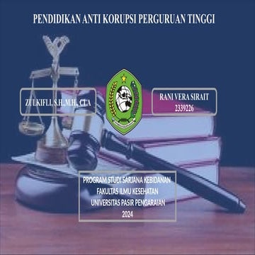 Rani Vera sirait_Anti Korupsi s1 kebidanan.pptx