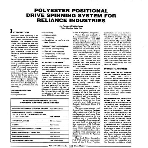 Automation of Positional Spinning Machines for POY