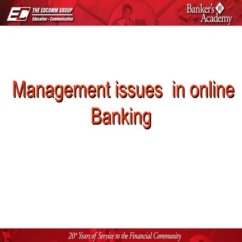 management issues in online banking