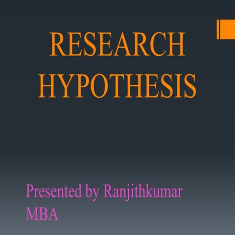 research hypothesis