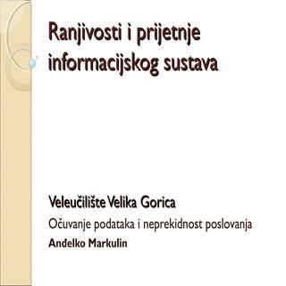 Ranjivosti i prijetnje informacijsk...