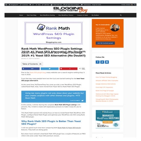 Rank Math SEO Plugin Settings 2019 [Features + Review + Infographic] | PDF