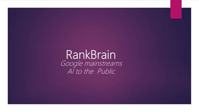 Rank brain