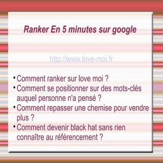 Formation referencement Naturel