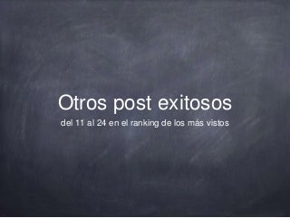 Exitos del Blog incorrecto
